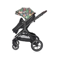 Passeggino VIOLA+ADAPTERS con coprigambe Tropical FLOWERS